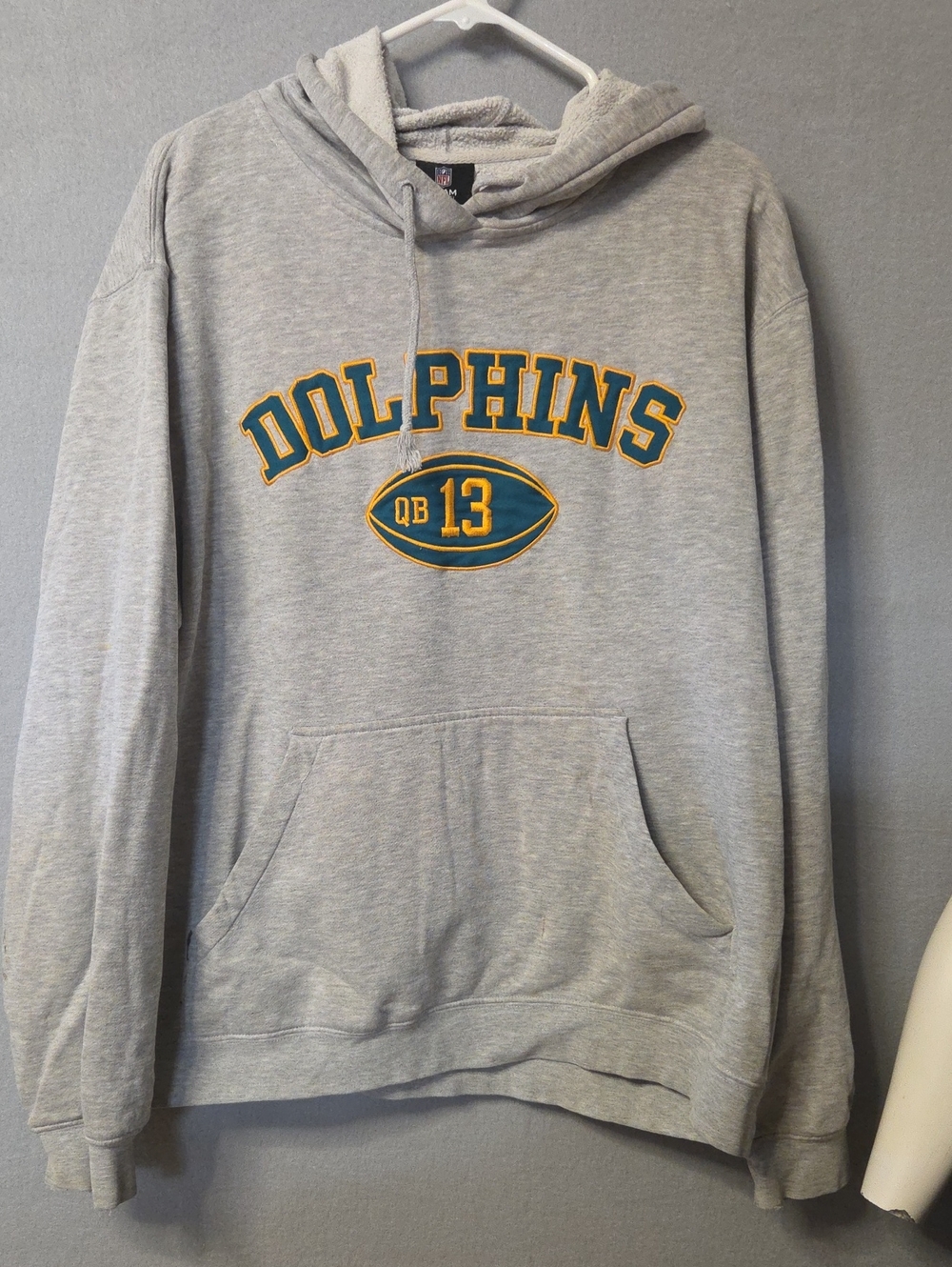 Gray Dolphins Graphic Crewneck Hoodie - Classic Pullover Sweatshirt